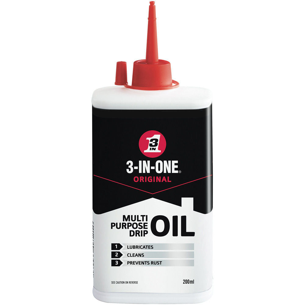 3-IN-ONE (WD-40) Multi-Purpose Lubricant Drip Oil Plastic Bottle - (200ml x 12) - sassydeals.co.uk