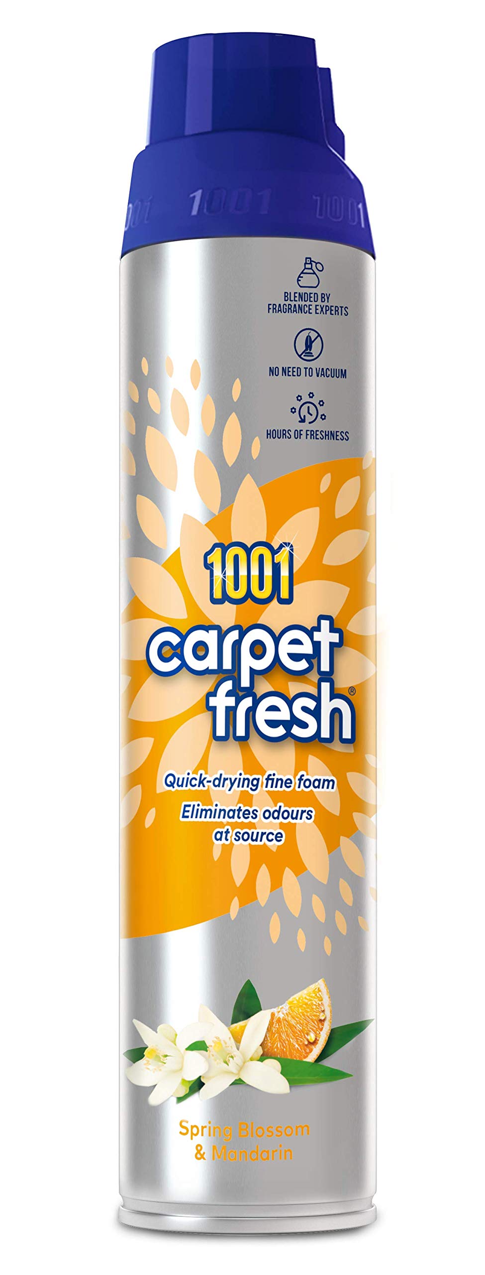 1001 No Vac Carpet Freshening Fragrance (Spring Blossom & Mandarin) - (300ml x 6) - sassydeals.co.uk