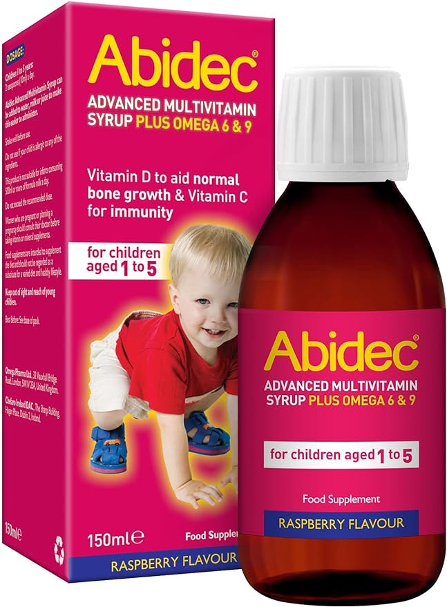 Abidec Advanced Multivitamin Syrup Plus Omega 6 & 9 - 150ml - sassydeals.co.uk