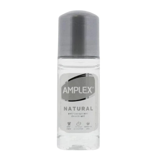 Amplex Antiperspirant Deodorant Roll On (Natural) - 50ml - sassydeals.co.uk