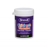 Thumbnail for Basic Nutrition Children Vitamins A C & D Chewable Tablets - 60's - sassydeals.co.uk