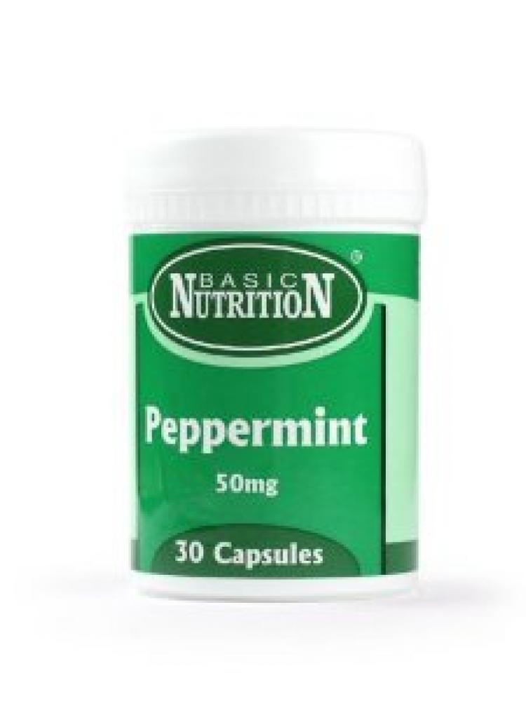 Basic Nutrition Peppermint Oil 50mg - 30's - sassydeals.co.uk