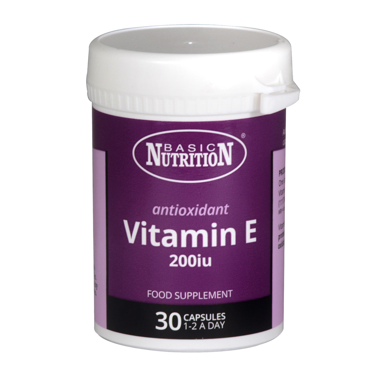Basic Nutrition Vitamin E 200iu - 30's - sassydeals.co.uk