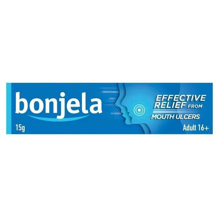 Bonjela Antiseptic Pain-Relieving Gel Adult for Mouth Ulcer Treatment - 15ml - sassydeals.co.uk