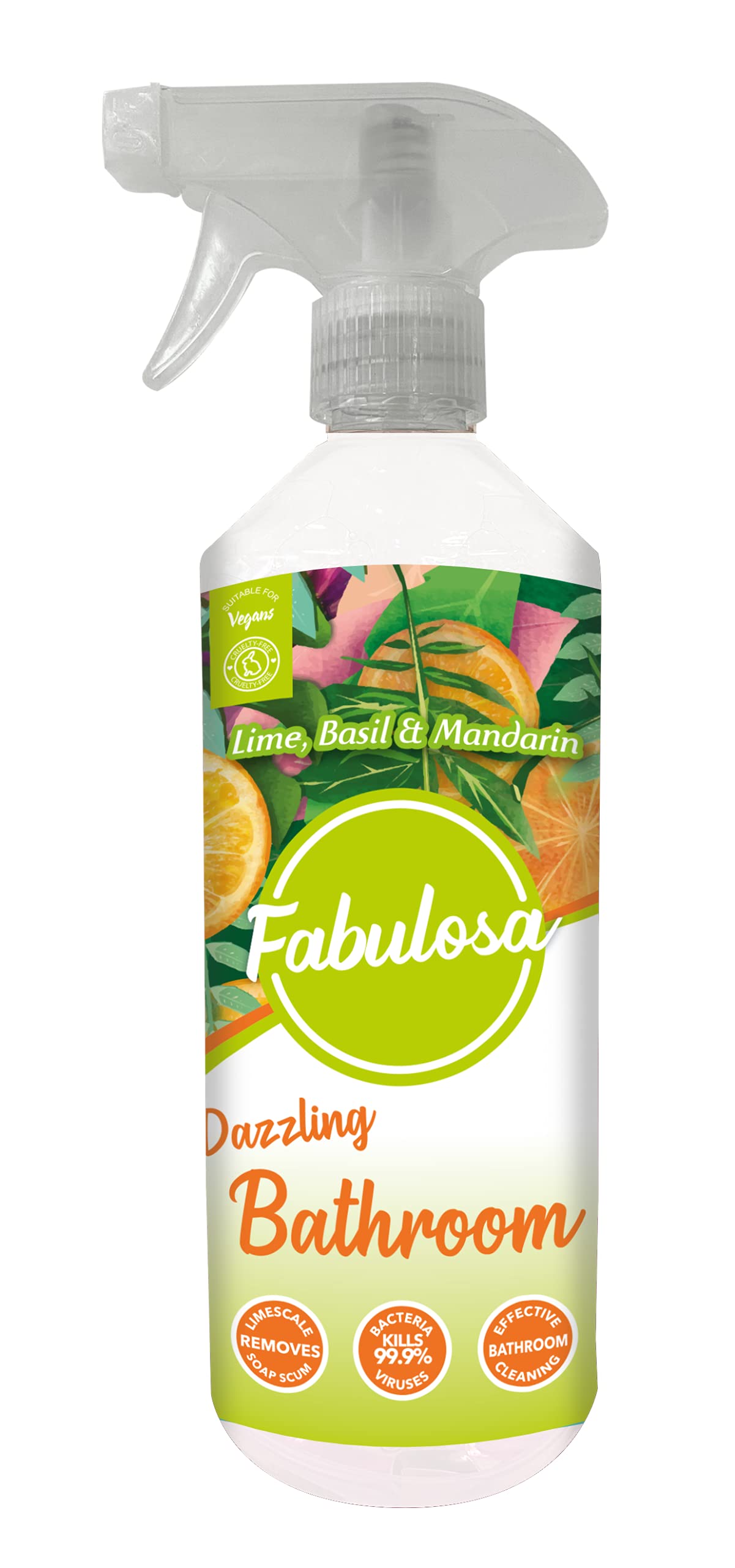 Fabulosa Bathroom Trigger Spray (Lime Basil Mandarin) - 500ml - sassydeals.co.uk