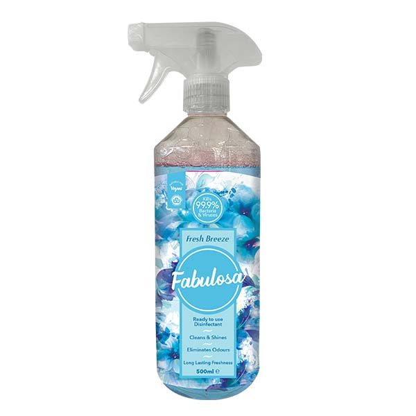 Fabulosa Multi-Purpose Antibacterial Disinfectant Trigger Spray (Fresh Breeze) - 500ml - sassydeals.co.uk