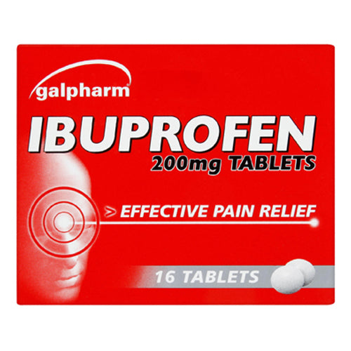 Galpharm Ibuprofen Tablets 200mg - 2 Boxes (32 Tablets) - sassydeals.co.uk