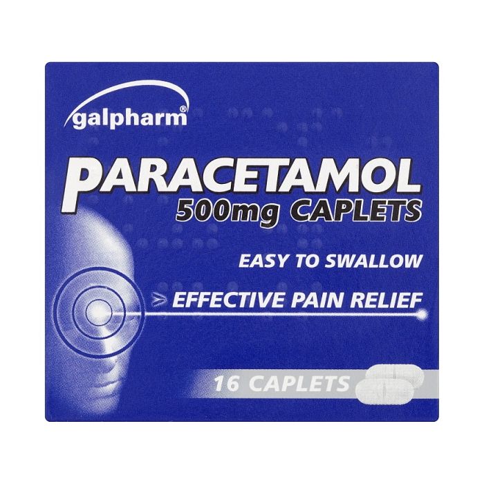 Galpharm Paracetamol Caplets 500mg - 2 Boxes (32 Caplets) - sassydeals.co.uk