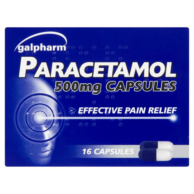 Galpharm Paracetamol Capsules 500mg - 2 Boxes (32 Capsules) - sassydeals.co.uk
