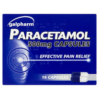 Thumbnail for Galpharm Paracetamol Capsules 500mg - 2 Boxes (32 Capsules) - sassydeals.co.uk