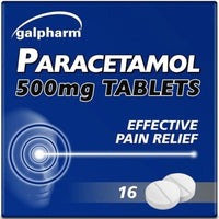 Thumbnail for Galpharm Paracetamol Tablets 500mg - 2 Boxes (32 Tablets) - sassydeals.co.uk
