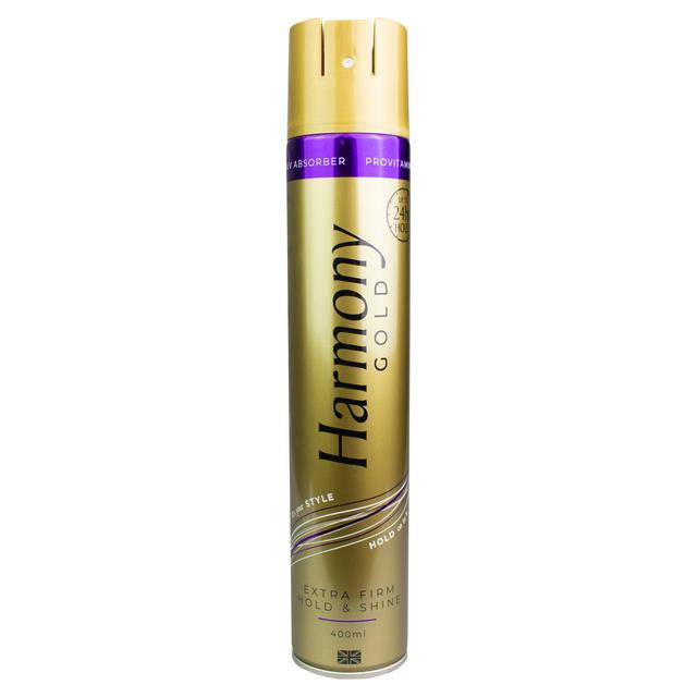 Harmony Hairspray GOLD Extra Firm & Shine - 400ml - sassydeals.co.uk