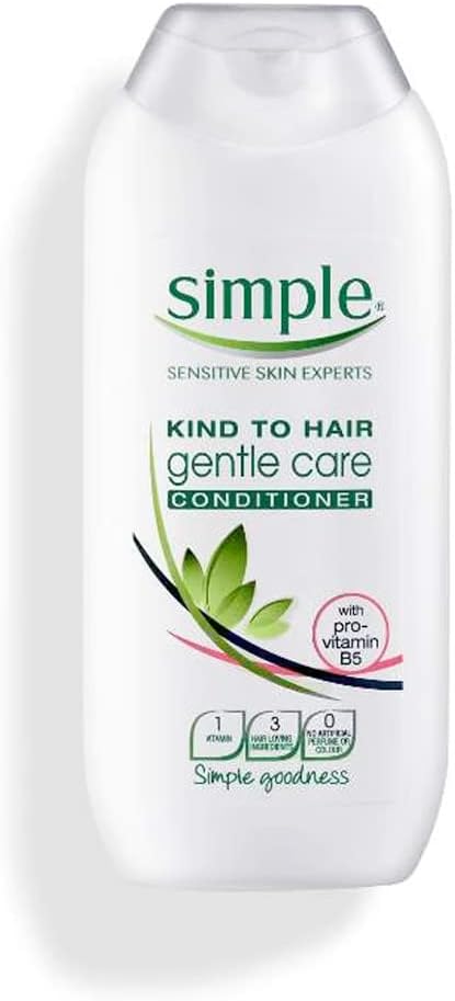 Simple Gentle Conditioner with Pro-Vitamin B5 for Dry & Sensitive Scalps - 200ml - sassydeals.co.uk