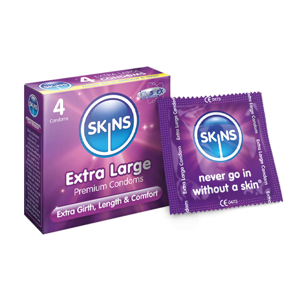 Skins Condoms Extra Large - 4's - sassydeals.co.uk