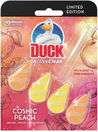Thumbnail for Toilet Duck Active Bowl Clean Rim Block Toilet Flush Cleaner (Cosmic Peach) - 38g - sassydeals.co.uk