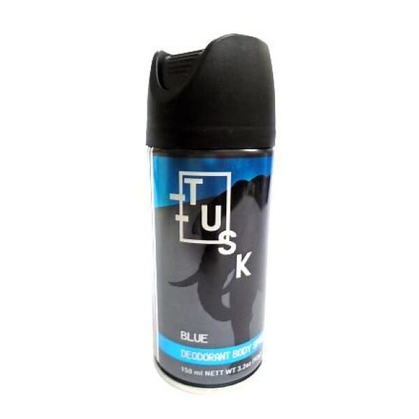 Tusk Men's Deodorant Body Spray (Blue) - 150ml - sassydeals.co.uk