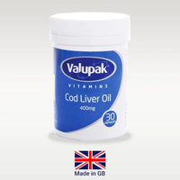 Thumbnail for Valupak Cod Liver Oil 400mg Capsules - 30's - sassydeals.co.uk