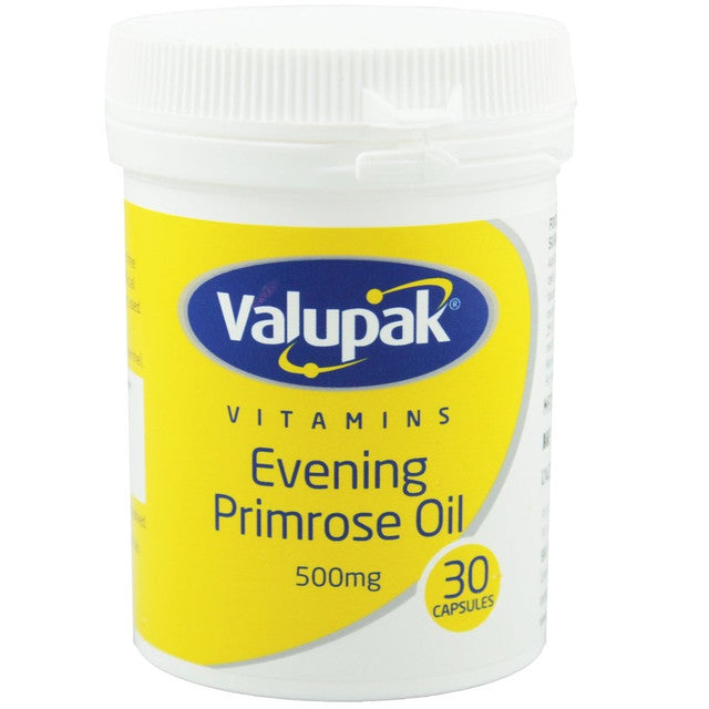 Valupak Evening Primrose Oil 500mg Tablets - 30's - sassydeals.co.uk