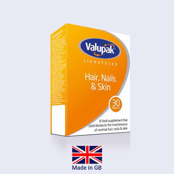 Valupak Hair, Nails & Skin OAD Tablets - 30's - sassydeals.co.uk
