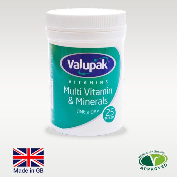 Valupak Multivitamin & Minerals OAD Tablets - 25's - sassydeals.co.uk