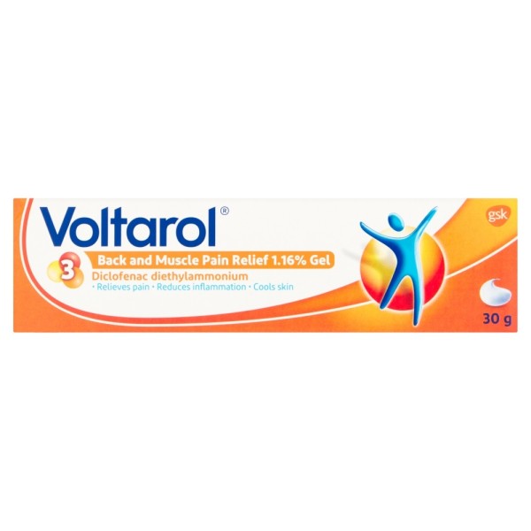Voltarol Pain-eze Emulgel Back & Muscle Pain Relief Gel - 30g - sassydeals.co.uk