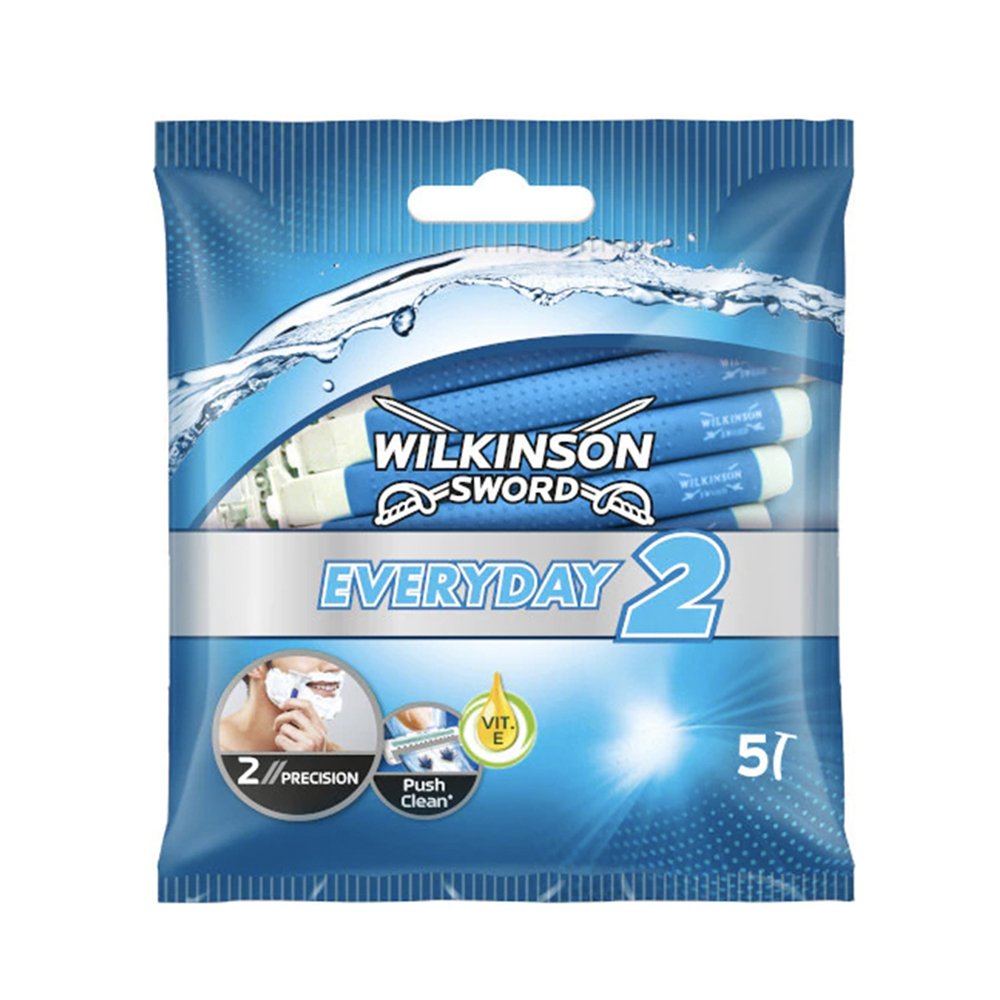 Wilkinson Everyday 2 Mens Disposable Razors - 5's - sassydeals.co.uk