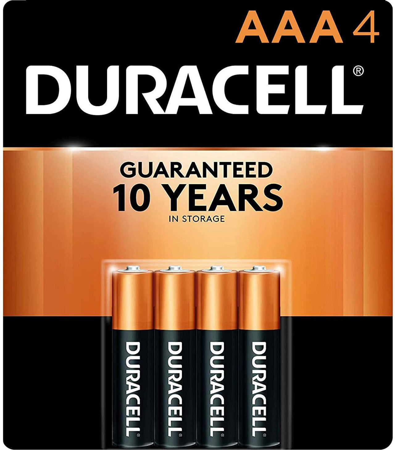 Duracell Batteries (AAA) 2400 Alkaline Cell Pack of 4 Batteries Simply Duracell - 10 Packs - sassydeals.co.uk