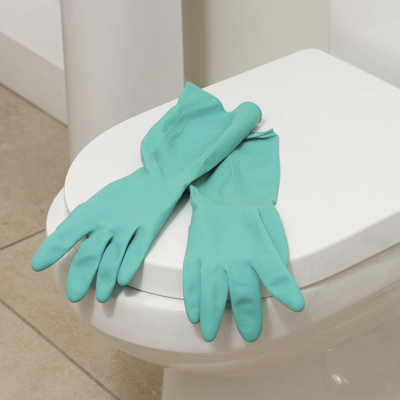 Marigold Longer Bathroom Gloves - Large (6 Pairs) - sassydeals.co.uk