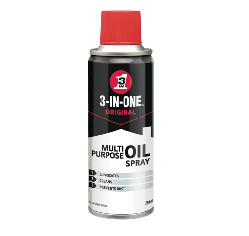 3-IN-ONE (WD-40) Multi-Purpose Lubricant Aerosol Oil Spray (with Straw) - 100ml - sassydeals.co.uk