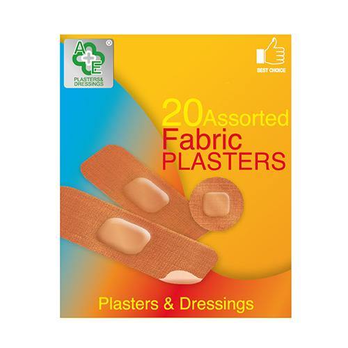 A&E Assorted Fabric Plasters - 20's - sassydeals.co.uk