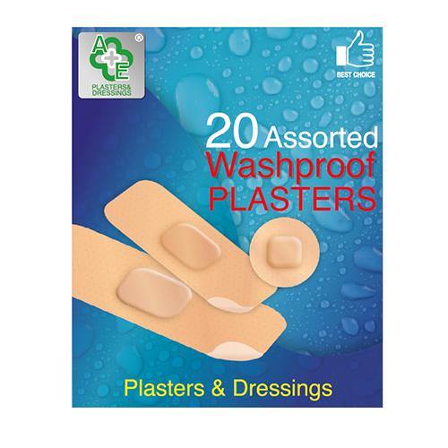 A&E Assorted Wash-proof Water Resistant Plasters - 20's - sassydeals.co.uk