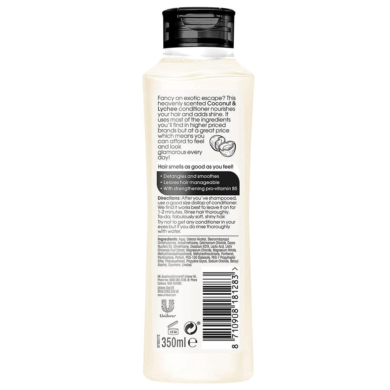 Alberto Balsam Moisturizing Hair Conditioner Coconut & Lychee (for All Hair Types) - 350ml - sassydeals.co.uk