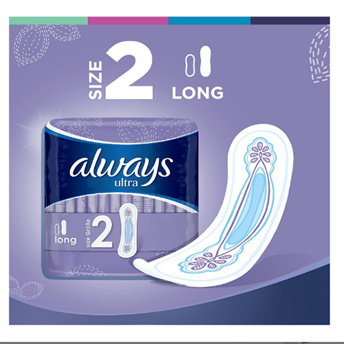 Always Ultra Long Towels Pads (Light Purple) - 14's - sassydeals.co.uk