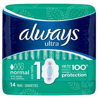 Thumbnail for Always Ultra Normal Pads with Wings - 14's - sassydeals.co.uk