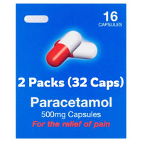 Thumbnail for Aspar Paracetamol 500mg Capsules Headache/Migraine/Cold Flu/Pain - 32 Capsules - sassydeals.co.uk