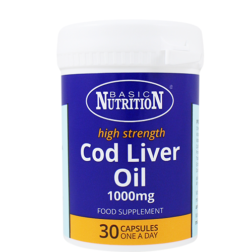 Basic Nutrition Cod Liver Oil 30's - 1000mg - sassydeals.co.uk