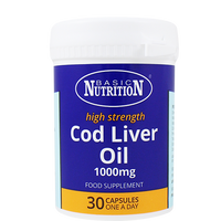 Thumbnail for Basic Nutrition Cod Liver Oil 30's - 1000mg - sassydeals.co.uk