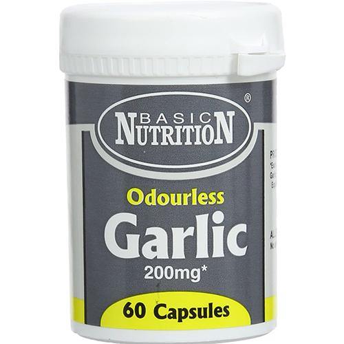 Basic Nutrition Garlic Capsules 60's - 200mg - sassydeals.co.uk