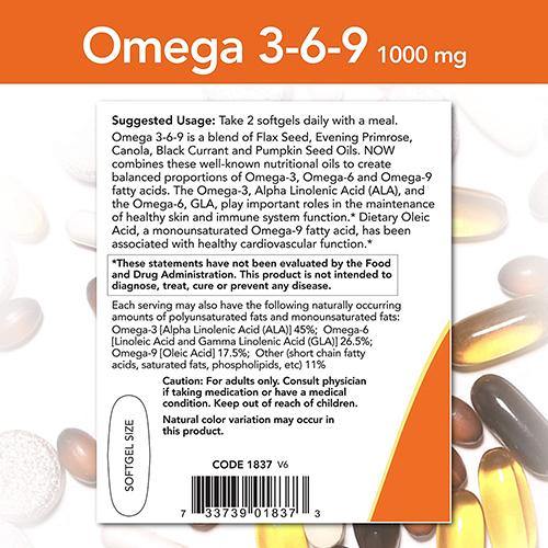 Basic Nutrition Omega 3, 6 & 9 1000mg - 30's - sassydeals.co.uk
