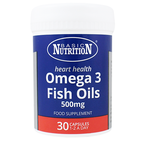 Basic Nutrition Omega 3 Fish Oil 30's - 500mg - sassydeals.co.uk