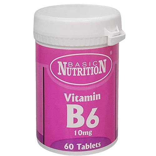 Basic Nutrition Vitamin B6 60's - 10mg - sassydeals.co.uk