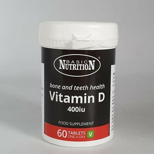 Basic Nutrition Vitamin D 400iu - 60's - sassydeals.co.uk