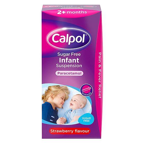 Calpol Infant Suspension Sugar Free Paracetamol Syrup - 100ml - sassydeals.co.uk