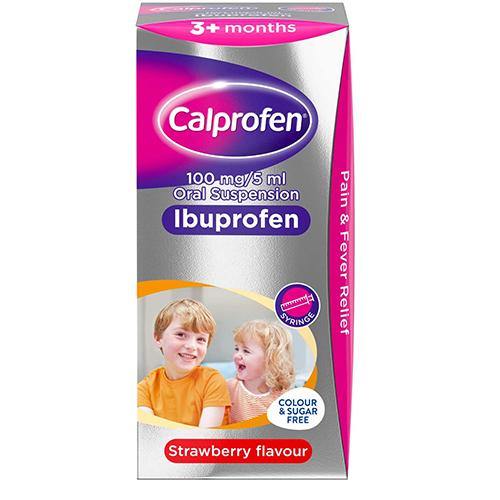Calprofen Oral Suspension Ibuprofen Syrup - 100ml - sassydeals.co.uk