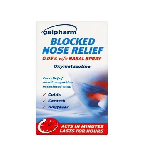 Galpharm Blocked Nose Relief Nasal Spray - (15ml x 6) - sassydeals.co.uk