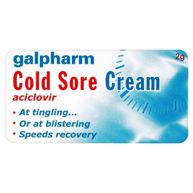 Galpharm Cold Sore Cream (Aciclovir 5% w/w) - 2g (3 Packs) - sassydeals.co.uk