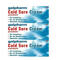 Thumbnail for Galpharm Cold Sore Cream (Aciclovir 5% w/w) - 2g (3 Packs) - sassydeals.co.uk