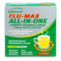 Thumbnail for Galpharm Flu Max All In One Powder (Chesty Cough & Cold) - 10's - sassydeals.co.uk