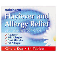 Thumbnail for Galpharm Hayfever & Allergy Relief Cetirizine - 14's (BLUE) - sassydeals.co.uk