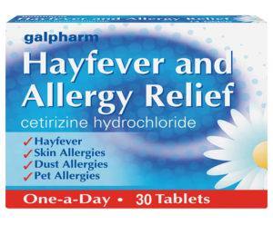 Galpharm Hayfever & Allergy Relief Cetirizine - 30's (BLUE) - sassydeals.co.uk